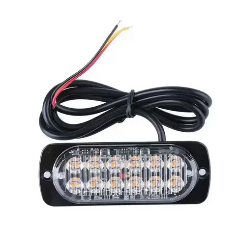 Žluté autostroboskopy profesionální autoblikače žlutý LED stroboskop 12V 24V mřížka