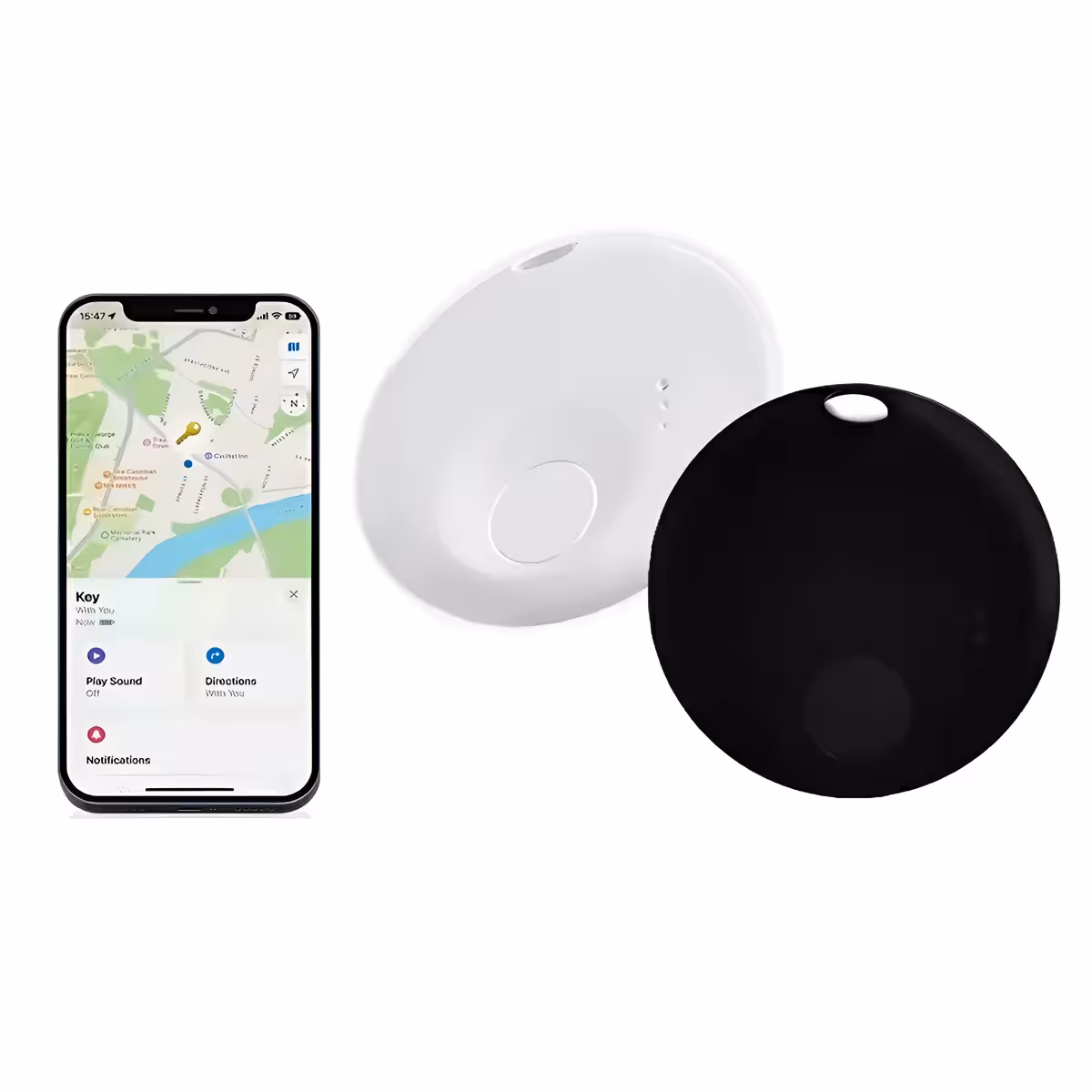 Dispozitiv de urmărire GPS disponibil în culorile alb și negru