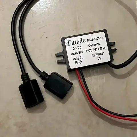 Modul step down převodníku napětí 12V 24V 36V 48V na 5V 3A USB transformátor DC-DC auto nabíječka