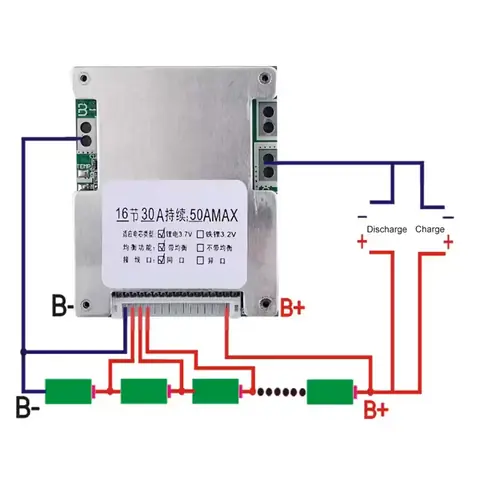 BMS 16S 60V 40A pro baterii elektrického skútru