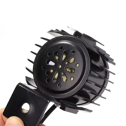 Claxon electronic integrat în far, vedere detaliată