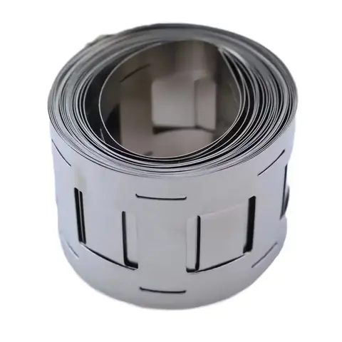Páska z čistého niklu 2P plochá páska pro bodové svařování baterií 5m 0,15mm 7mm 27mm