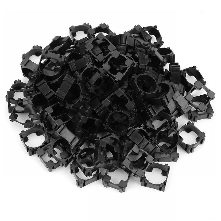 Голям комплект от 100 модулни държачи за фиксиране на клетки 18650