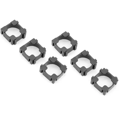 Șase suporturi modulare pentru celule Li-ion 18650, din plastic rezistent