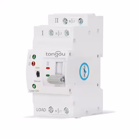 Sidovy av automatisk överföringsbrytare