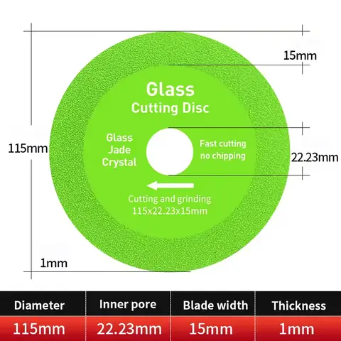 Poză cu dimensiunile exacte ale discului diamantat
