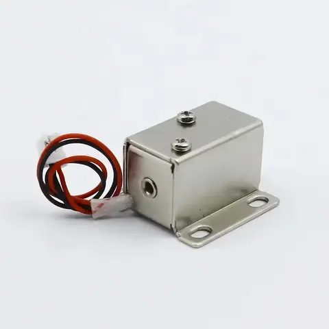 Yală electromagnetică 12V – vedere din spate Spatele yalei electromagnetice 12V