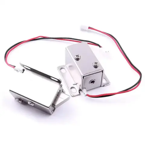 Două yale electromagnetice 12V – vedere frontală Două yale electromagnetice 12V prezentate din față