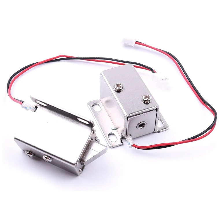 Две електромагнитни ключалки 12V, преден изглед