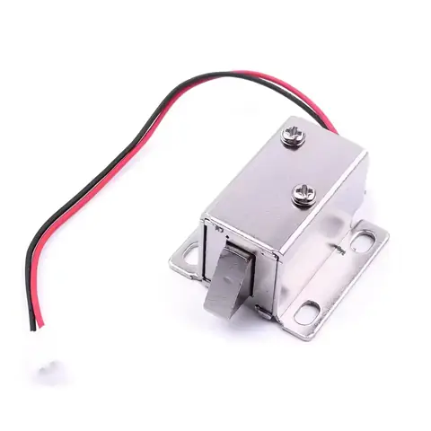 Yală electromagnetică 12V – vedere frontală Imagine cu yala electromagnetică 12V văzută din față