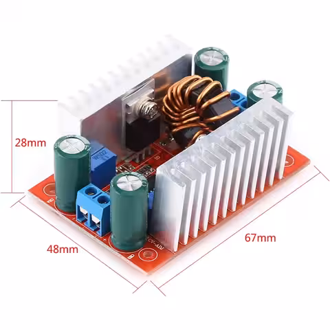 Diagrama cu dimensiunile exacte ale modulului Step-up Boost DC 400W
