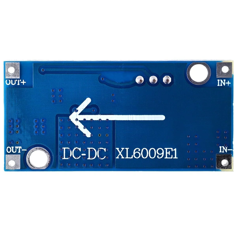 Ясно изображение на задната част на захранващия модул XL6009