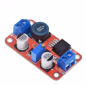 Modul XL6019 DC-DC Boost Converter, vizualizare din față, pentru proiecte de alimentare cu tensiune reglabilă