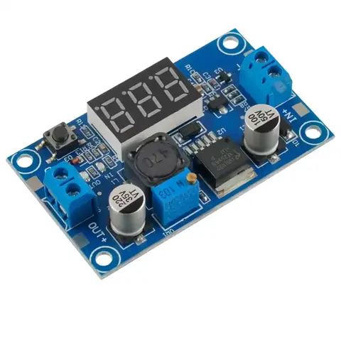 Modul LM2596 Step Down cu ecran voltmetru vizibil din față