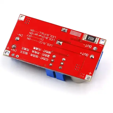 Convertor XL4015 reglabil – vedere din spate Modul buck converter XL4015 reglabil – imagine din spate