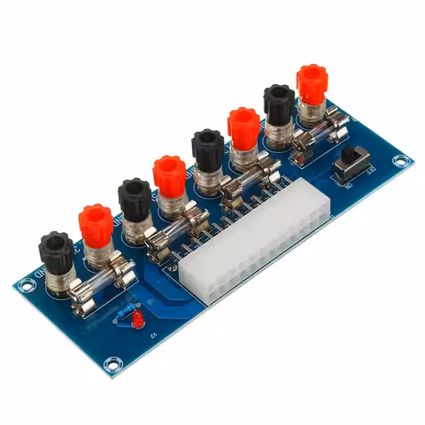 ATX-strömadapterkort, frontvy