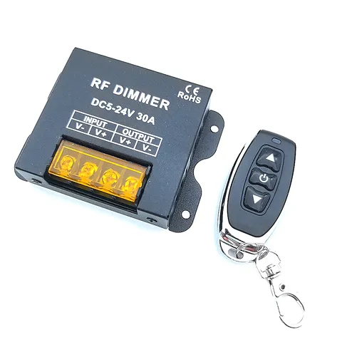 Dimmer wireless pentru bandă LED 30A Dimmer DC 5V 12V 24V pentru reglarea luminozității benzilor LED