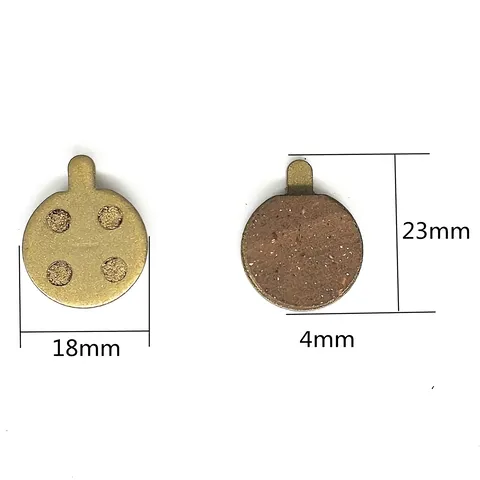 Măsurători exacte ale plăcuțelor de frână (18 x 23 x 4 mm)