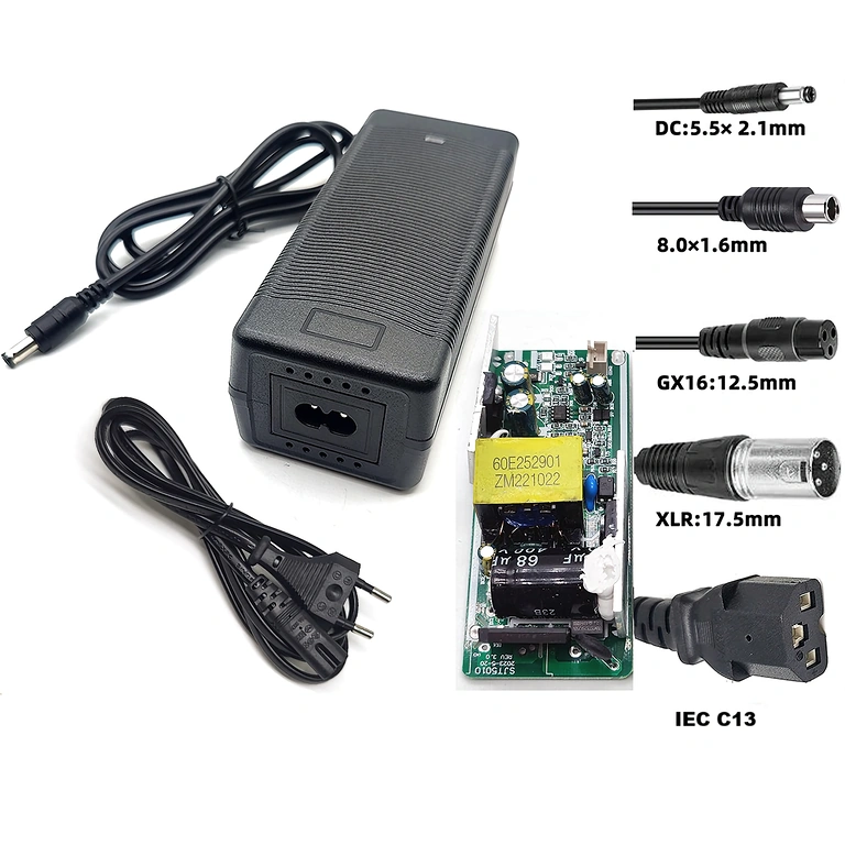 48V–54,6V 2A-laddare med 8 mm coax-kontakt, kompatibel med Xiaomi och Segway-Ninebot