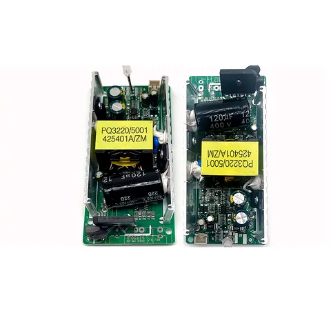 Placa electronică a încărcătorului 24V 2A – vizibil componente și protecții