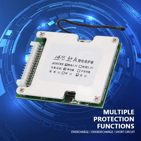 BMS 14S 52V for protecting 52V Li-Ion batteries used in scooters