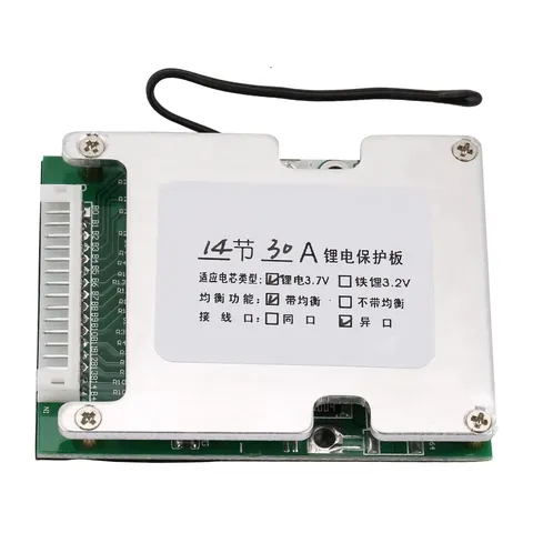 BMS 14S 52V 30A module with protection and balancing for Li-Ion batteries