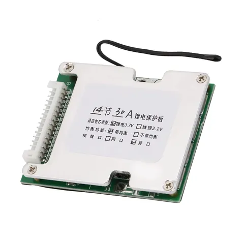 Intelligent BMS 14S 52V 30A circuit with overcharge and discharge protection
