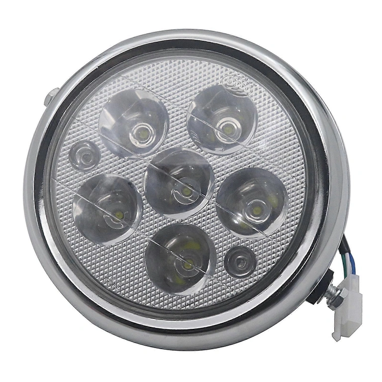 Far LED rotund 5 inch pentru scuter electric Citycoco, iluminare puternică.