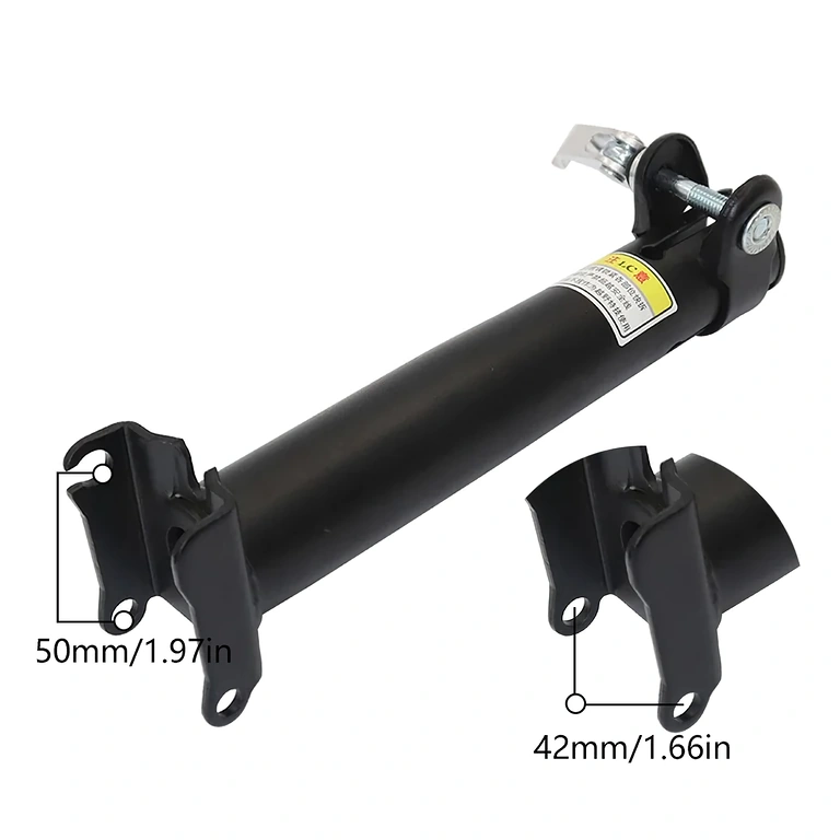 Brazo con amortiguador para absorción de impactos en el asiento del scooter eléctrico